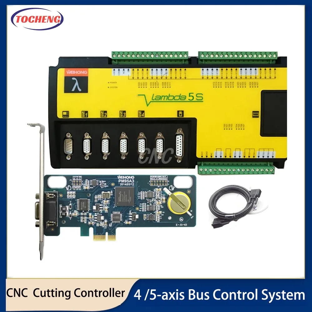 NEW Weihong Milling Machine 5-axis Controller 5-axis Bus Control System PM95A+Lambda5S Software NcStudio Floating tool setting