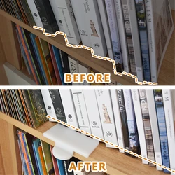 Book Organizer Tool Align Books Plastic Desk Organizer Bookshelf for Book CD Magazine File School Office Supplies