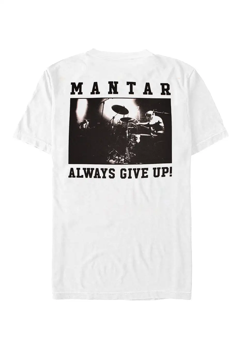 

Mantar Always Give Up White Peripheral Pattern Printing Summer Luxury Brand Cotton Men's and Women's T-Shirts Short Sleeves