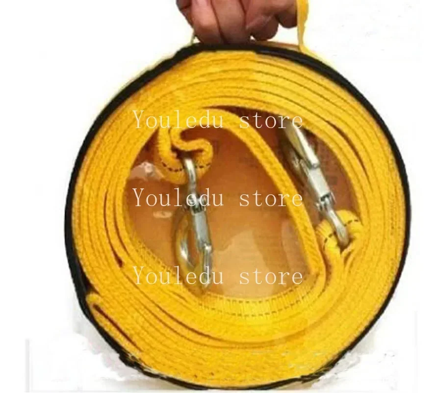 5 Ton 4 Meter Tow Rope For Truck Snatch Strap Off-road Towing Ropes Trailer Winch Cable Belt Car Traction 1pc