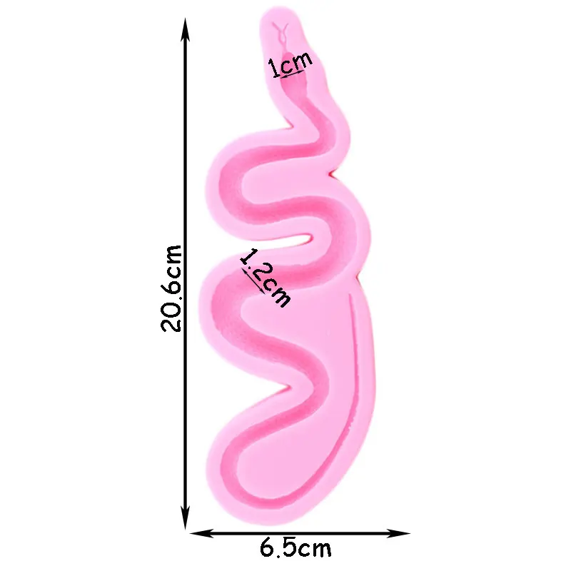 Snake Silicone Mold Fondant Cake Decorating Tools Cupcake Candy Resin Clay Chocolate Gumpaste Mould Kitchen Baking Accessories