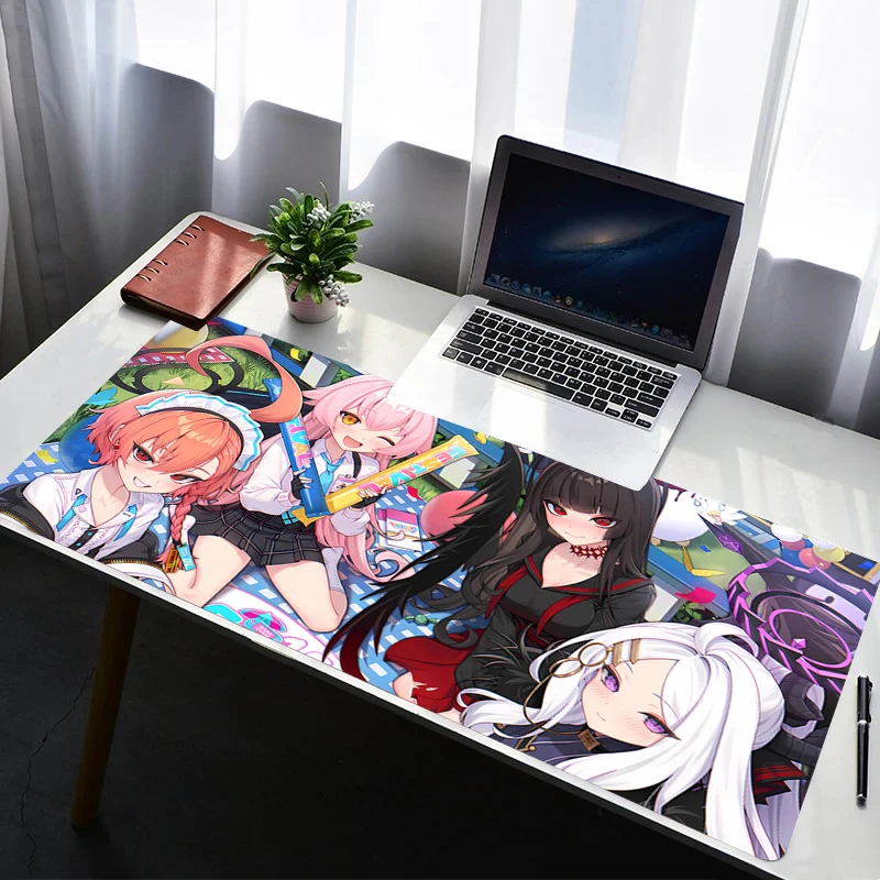 

Mouse Pad PC Non Slip Rubber HD Mousepad Laptop Gamer Cabinet Keyboard Pad Office B-blue Archive Computer Gaming Desk Mouse Mat