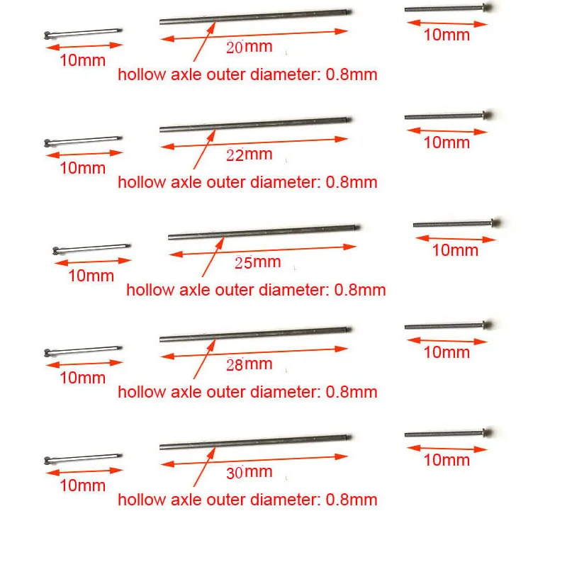 1/64 Wheels Axle of Alloy Diecasting Car Twisting Axle/Embossed Shaft/ Hollow Shaft for 1:64 HW/Matchbox Model Cars