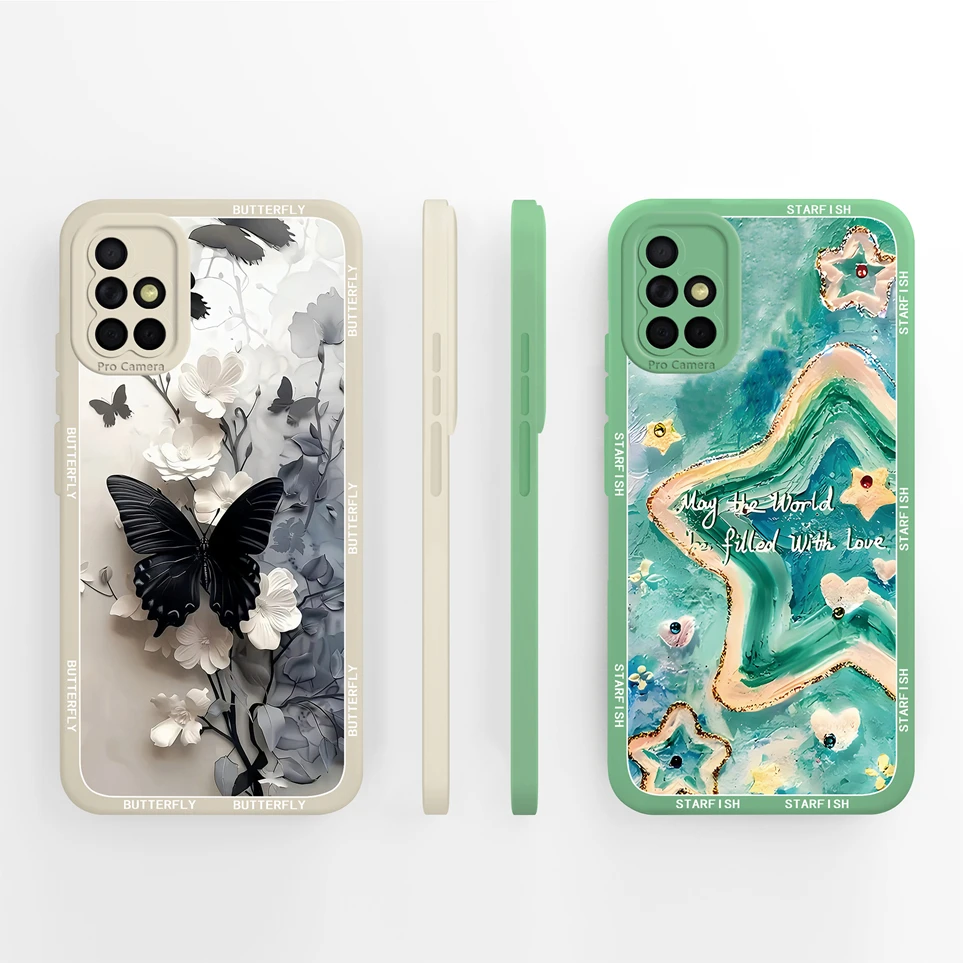 حافظة لهاتف سامسونج جالاكسي A71 من السيليكون الناعم المتين لهاتف سامسونج A73 A72 حافظة جالاكسي A72 كوكي كابا