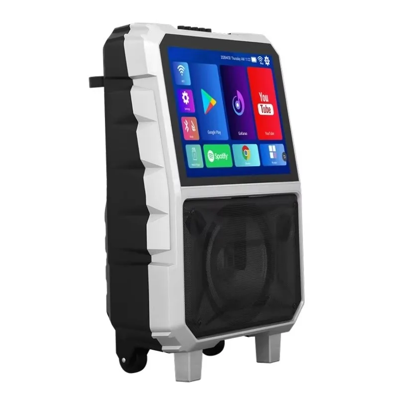 40W High Power Karaoke Machine 15 Inch HD Touch Screen 8 Inch Subwoofer Outdoor Portable Audio Player view 3