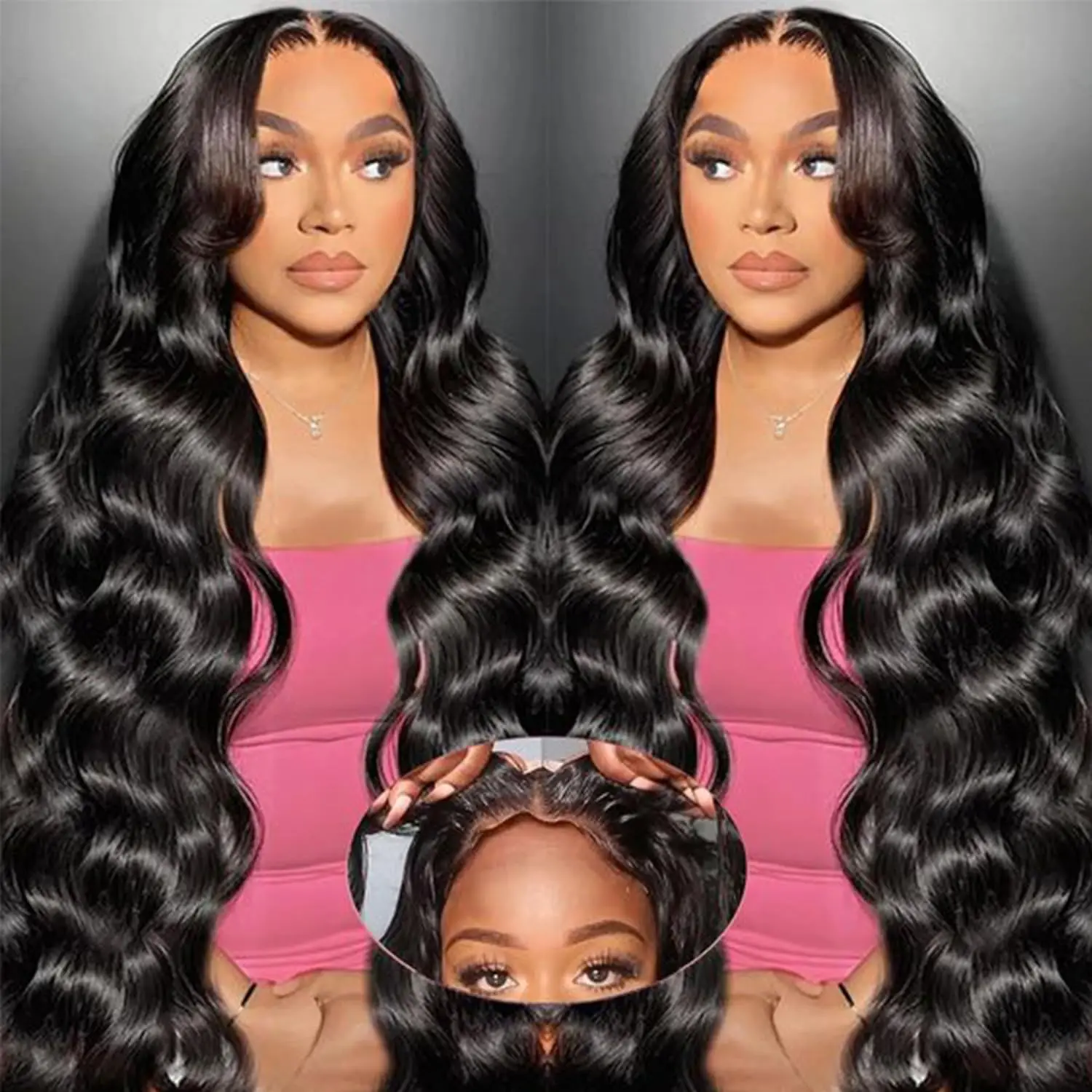 30 40 Inch Body Wave Lace Front Human Hair Wig 13x4 HD Transparent Lace Frontal Wig Brazilian Hair For Black Women