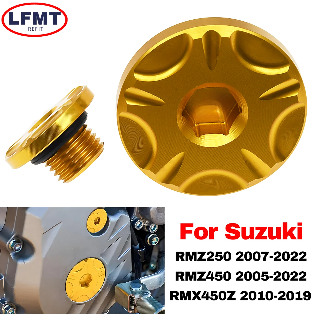 

Motorcycle CNC Ignition Protect Cap Engine Timing Cover For Suzuki RMZ250 2007-2022 RMZ450 2005-2022 RMX450Z 2010-2019 Parts