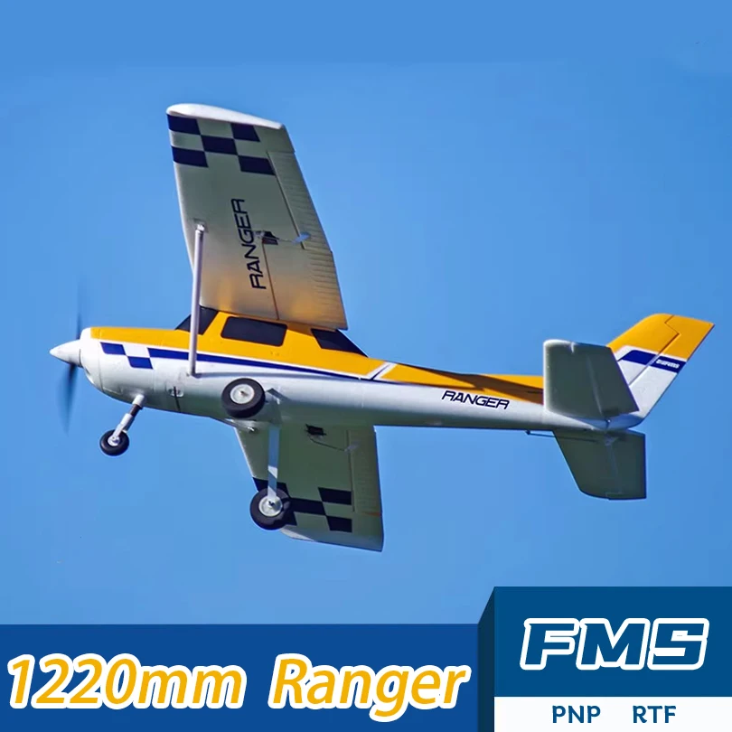 

Модель самолета с дистанционным управлением FMS 1220 мм (48 дюймов) Ranger EPO 4CH RC Plane Trainer PNP для новинки