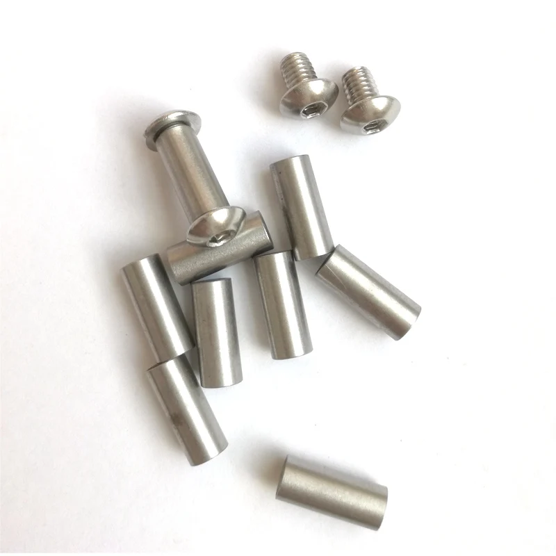 18.5mm *5mm Stainless steel Knife Handle Mushroom Chicago Screws Suitable for 5mm hole