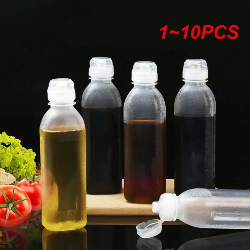 1~10PCS Kitchen Squeeze Oil Bottle Oil Spray Bottle Condiment Spray Bottles Cooking Baking Ketchup Mustard PP5 Sauces Olive BBQ