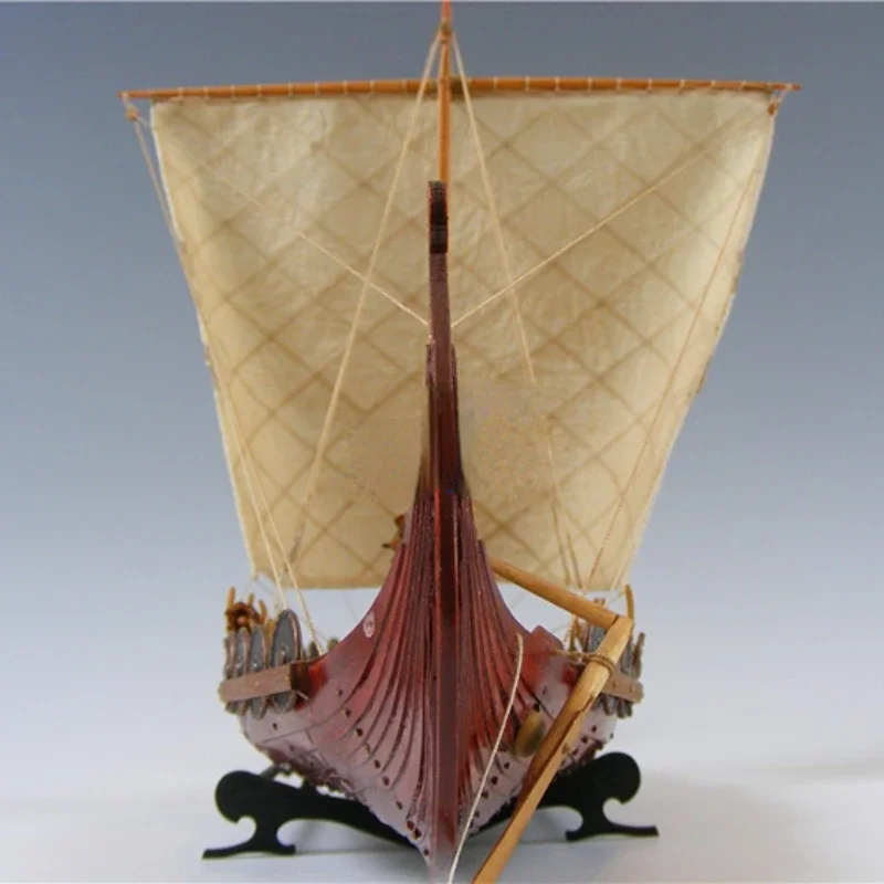 Wooden Scale Sailing Boat Wood Scale Ship 1/50 Viking Ships Scale Assembly Model Ship