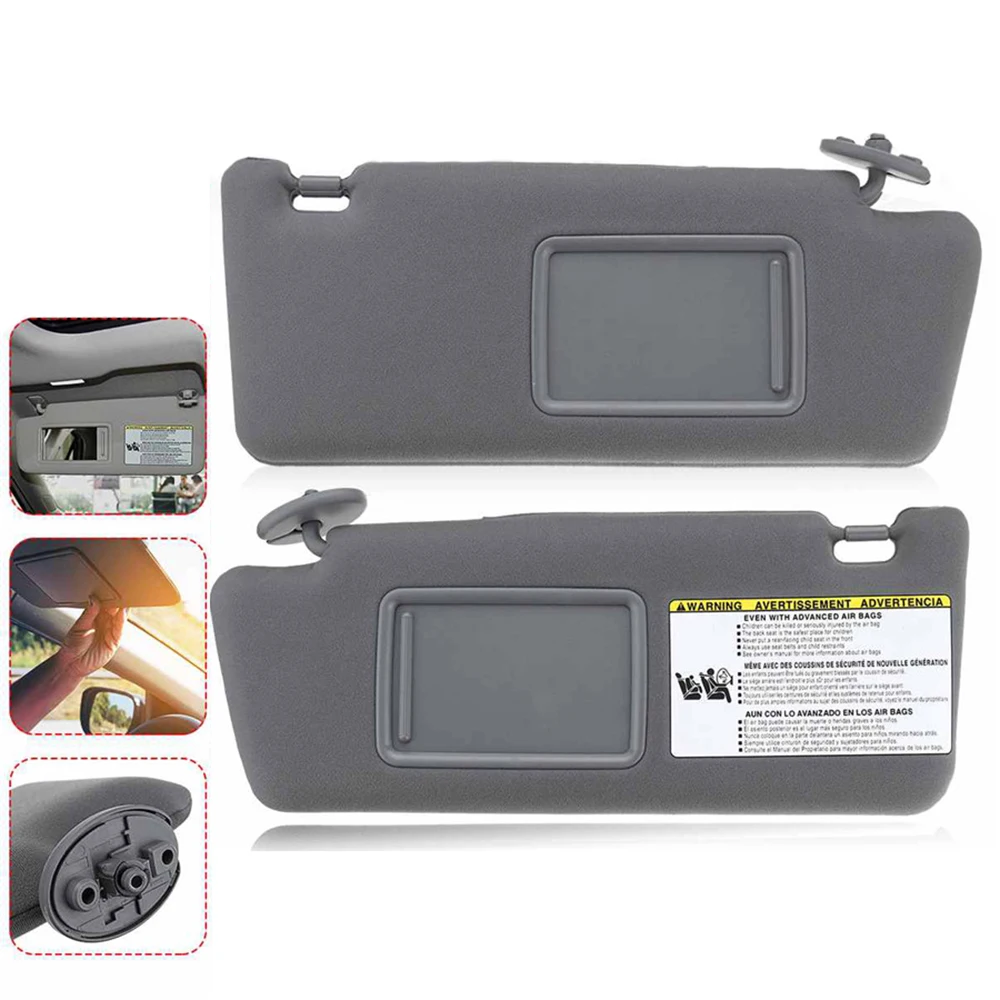 

Sun Visor Left Driver and Right Passenger Side Gray for Toyota Tacoma 2005-2015