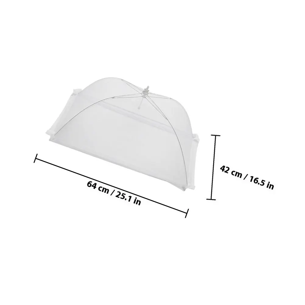2Pcs Sturdy Rust Proof Food Cover Mesh Design Dish Protector for Meals Fruits Vegetables Prevent Flies Mosquitoes Food Umbrella
