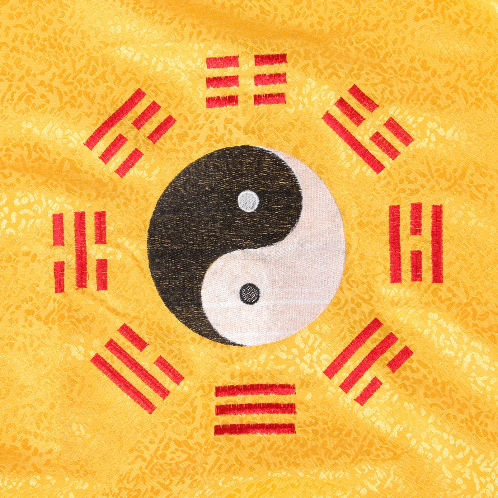 

Meditation Cushion Cover Taichi Pattern Classic Color Square Mat Cover Worship Mat Protector for Meditation Hall Worship