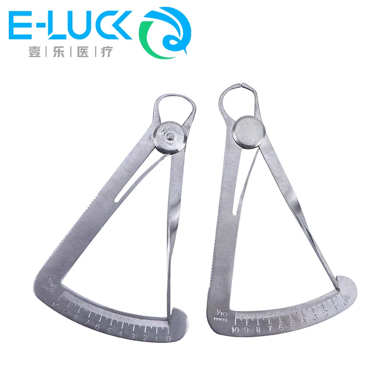 

1 PC Dental Gauge Caliper Stainless Steel Crown Gauge Caliper Dental Lab Laboratory Metal Ruler Dentist Tools