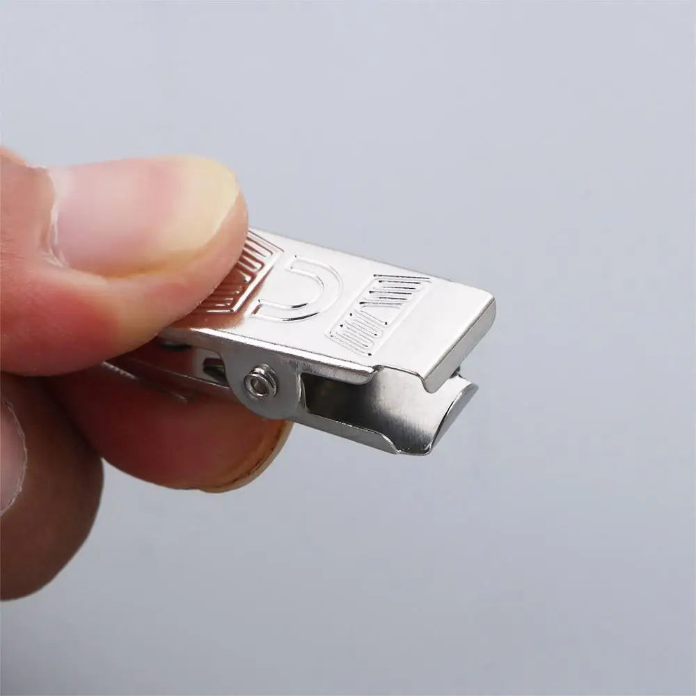 Stainless steel Key Card Holder Lanyard Clips Name Tag Card Clip Holders ID Card Clips Badge Holder Clip Badge Reel Clips