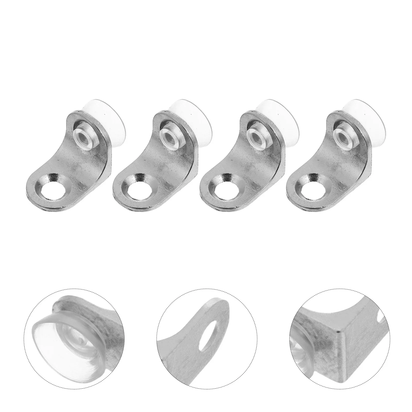 50Pcs Heavy Duty Metal Shelf Brackets for Kitchen Cabinets Bookshelves Display Racks Dual Fixation Suction Cup Screw Mounting