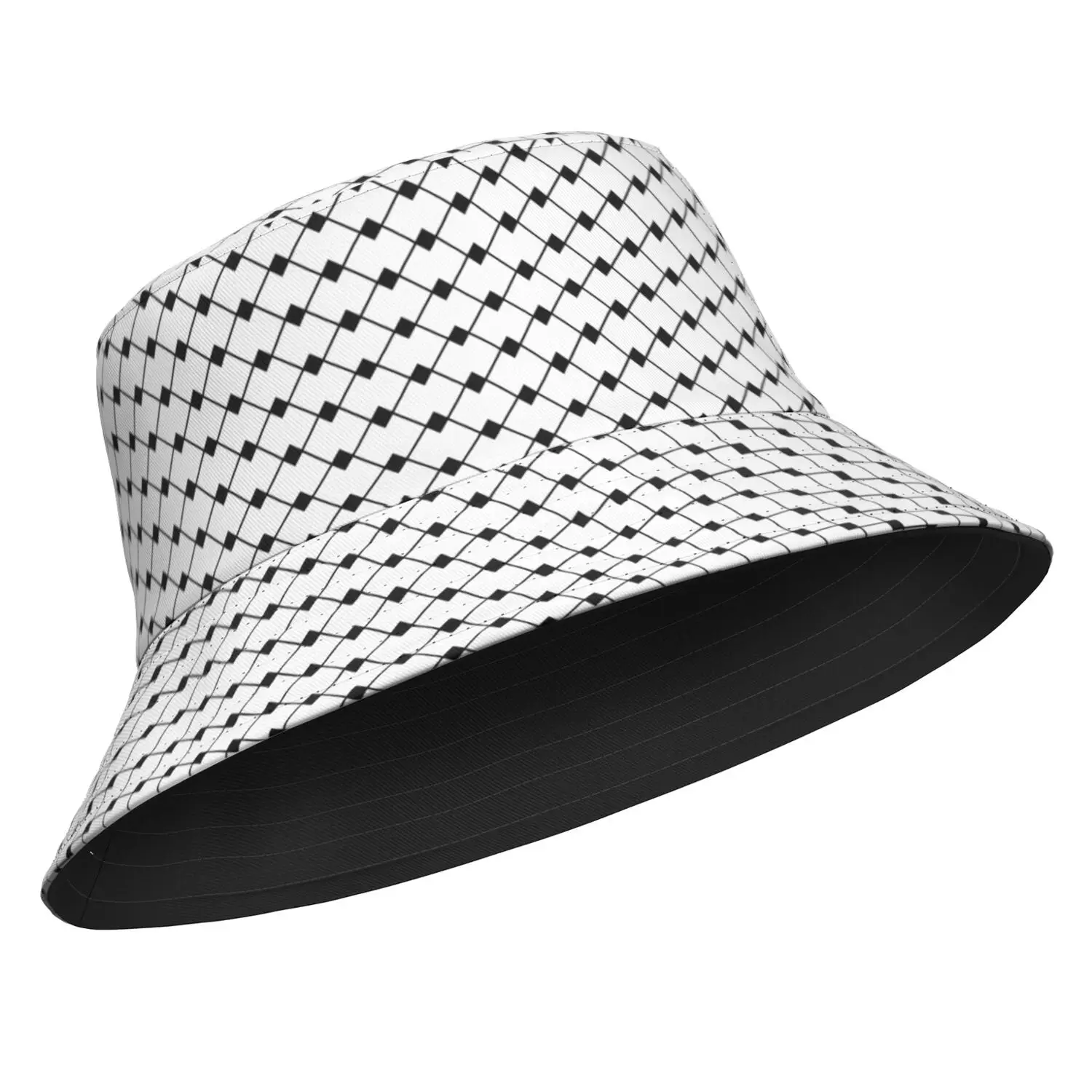 Algeria Fisherman Hats Custom Made Name Number Logo Bucket Cap Islam Arabic Algerie Arab Print Text Word Flags Photo Headgear