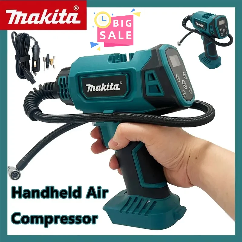 

Makita Automatic Cordless Inflator Electric Air Pump Car Tire Handheld Air Compressor For Makita 18V Battery For Car/Truck Tires