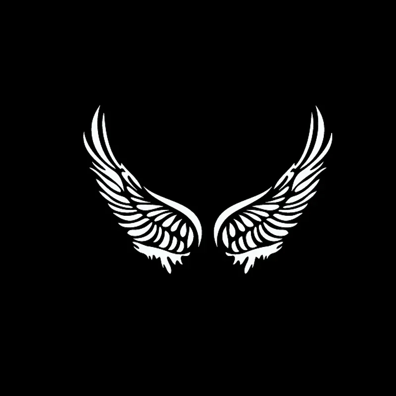 

interesting and beautiful angel wings cover the body, personalized car stickers, . vinyl accessories,12.5cm*8.6cm