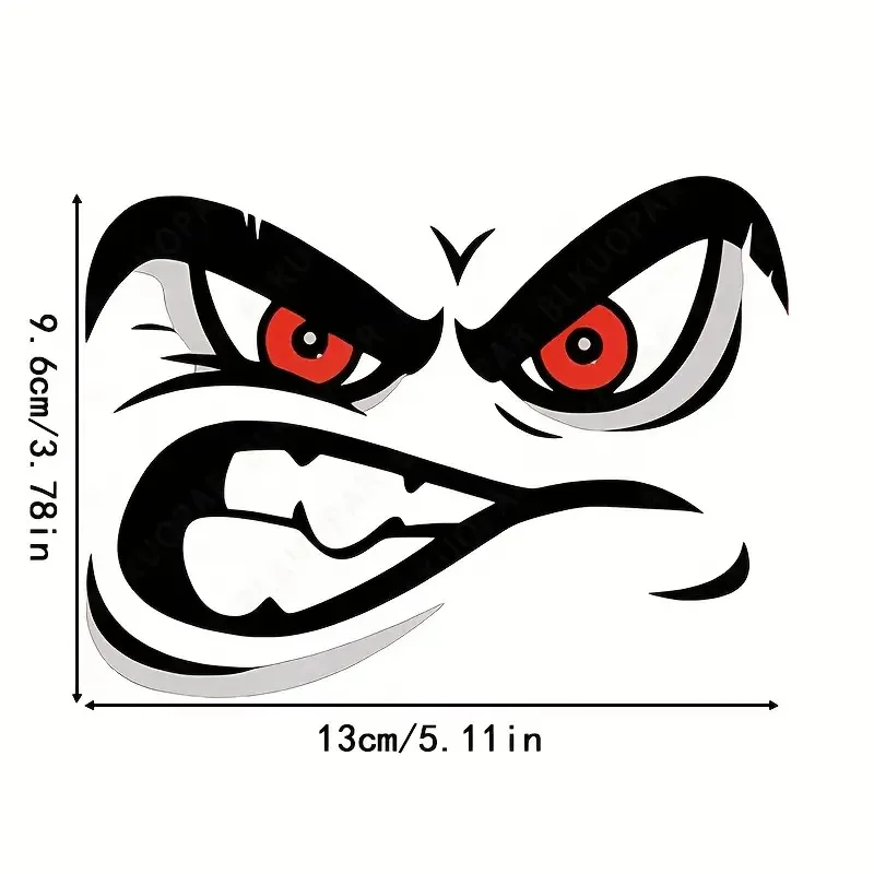 5.1Inch Red Eye Automobile Sticker