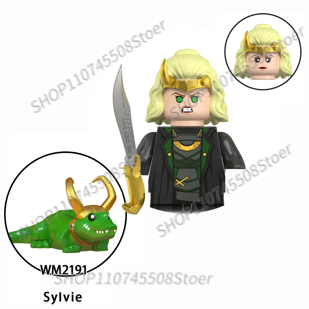 Heiße Sammelspielzeuge Marvel Bausteine Muse Daredevil Loki TVA Agent Mini-Bausteine Spielzeug Partygeschenke