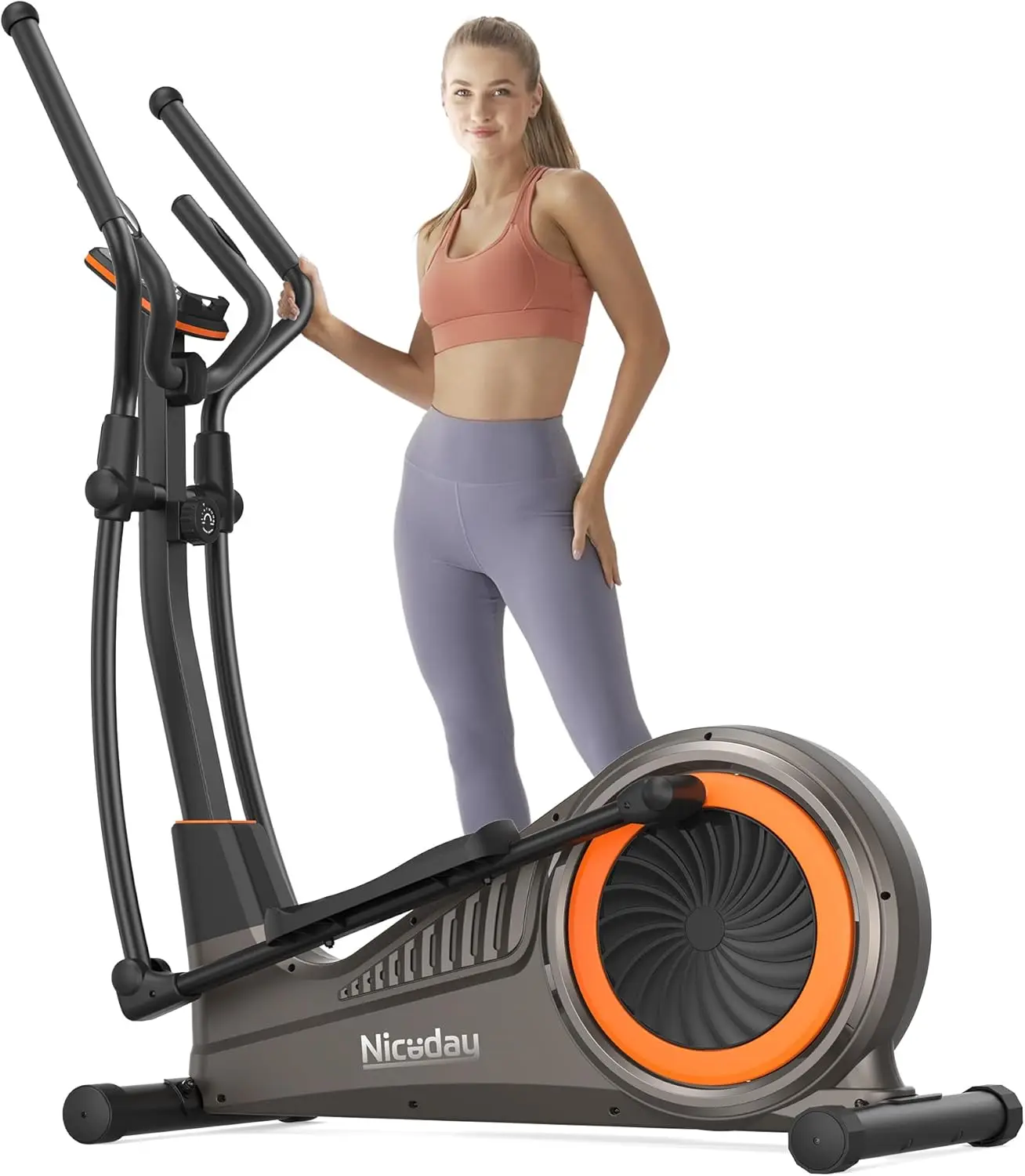 

Elliptical Machine, Elliptical Exercise Machine for Home with Hyper-Quiet Magnetic Driving System, Elliptical Trainer wi