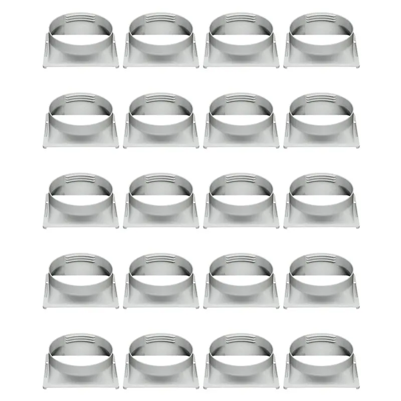 

20X интерфейс выхлопного шланга кондиционера, разъем для фитинга корпуса портативного домашнего мобильного кондиционера, квадратный 15 см