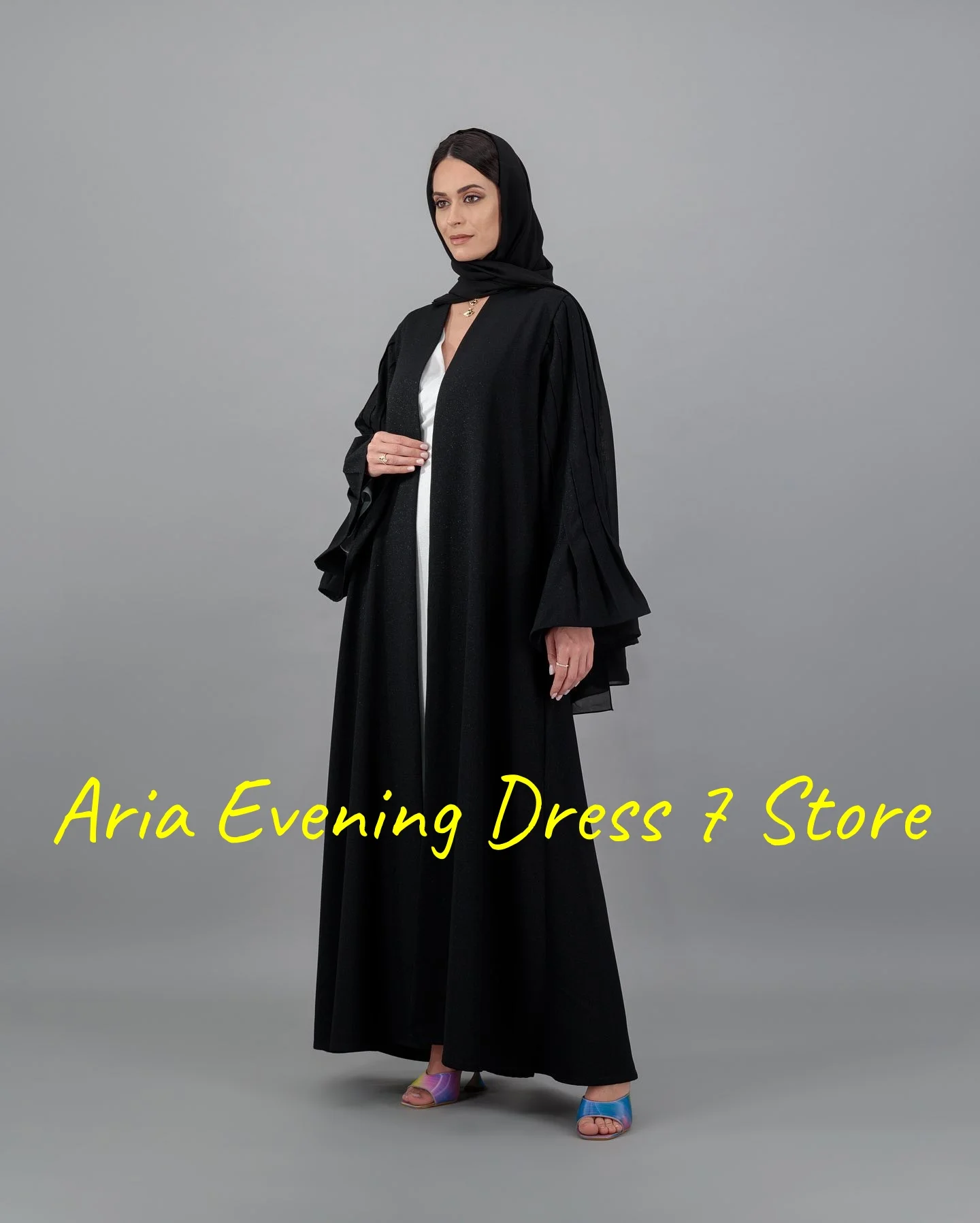 Customized Formal Jersey Evening Dresses Temperament V-Neck Long Sleeves Bespoke Occasion Gowns Custom Size Celebrity Gowns