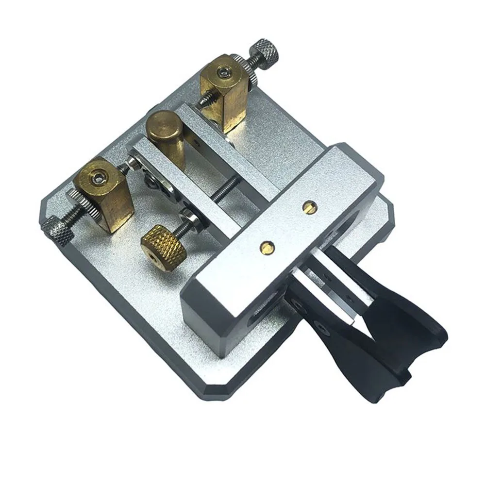 Imagem -06 - Chave Automática Morse Dual-paddle Telegraph cw Key para Usuários de Radioamador Black Amateur Radio cw Paddle Key