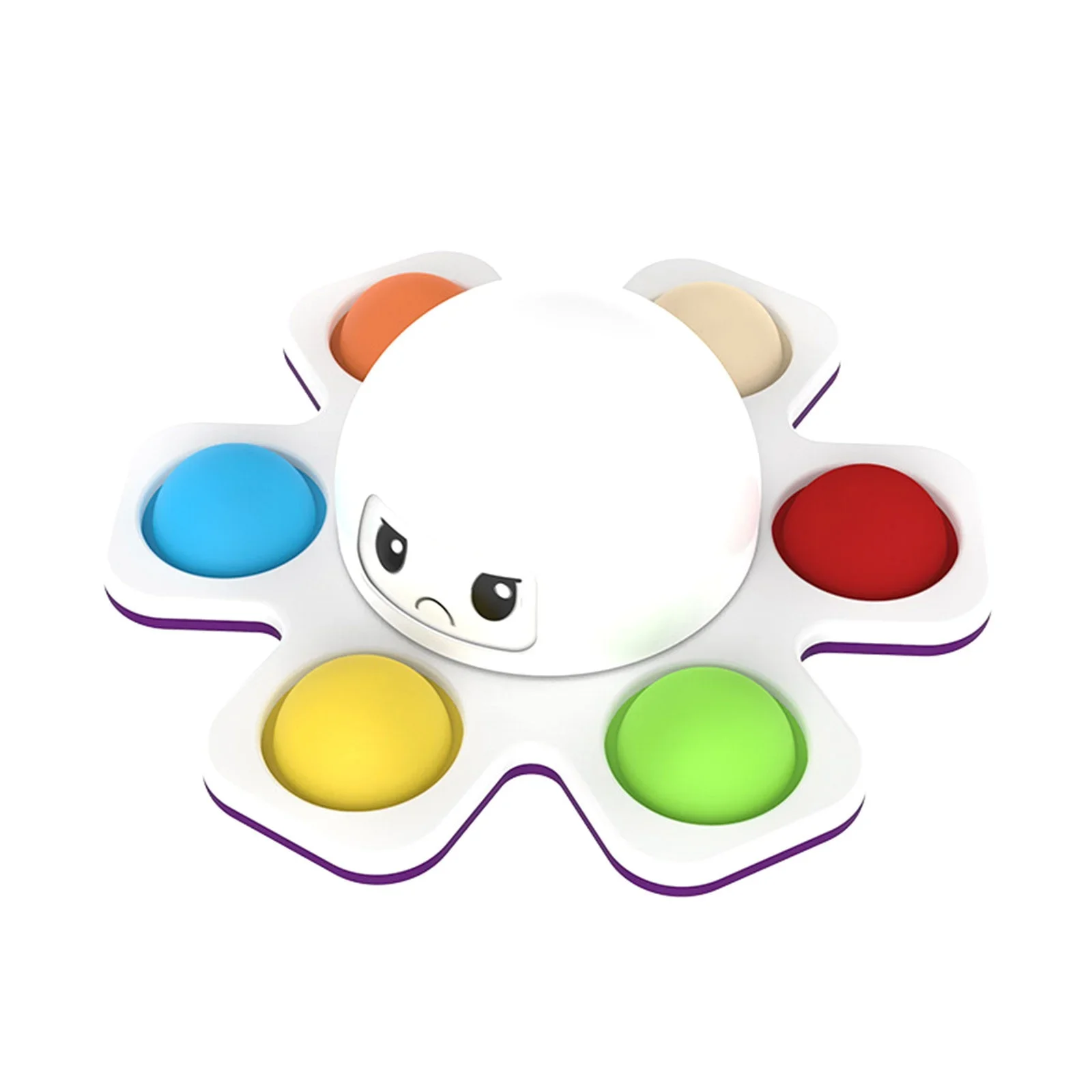 1 Stück Neuer Anti-Stress Push Bubble Fidget Spinner Gesichtswechselndes Sensorisches Spielzeug Push Popete Spiner Stressabbau Fidget-Spielzeug für Kinder