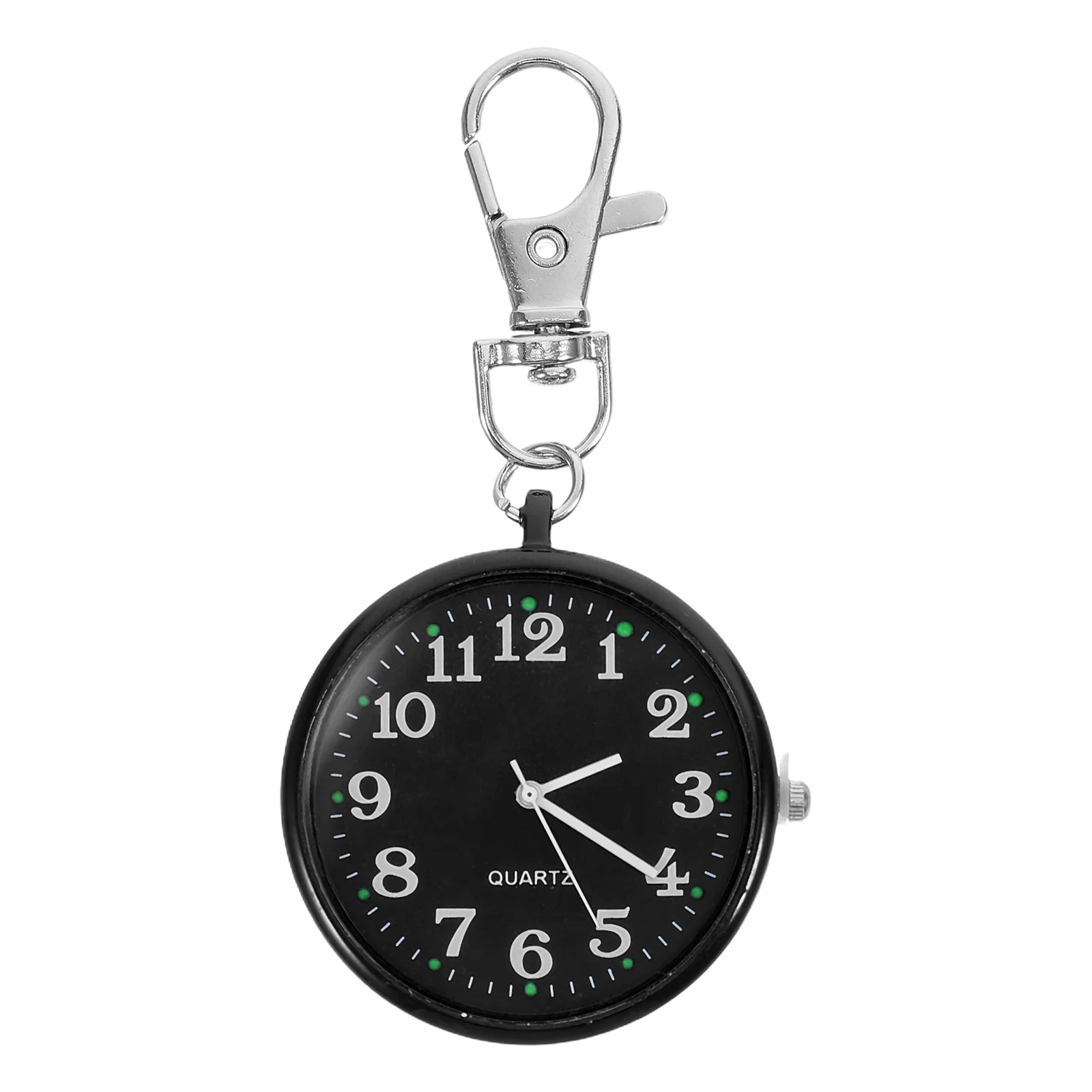 Portable Nurse Pocket Watch Hanging Clip Keychain Fob Watch for Doctors Women Students Lightweight Accurate Timing