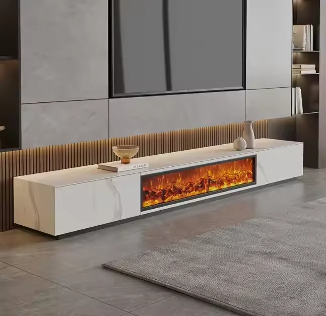 

Современный европейский электронный камин, 7-цветный светодиодный имитация пламени, обогреватель, камин, ТВ-шкаф