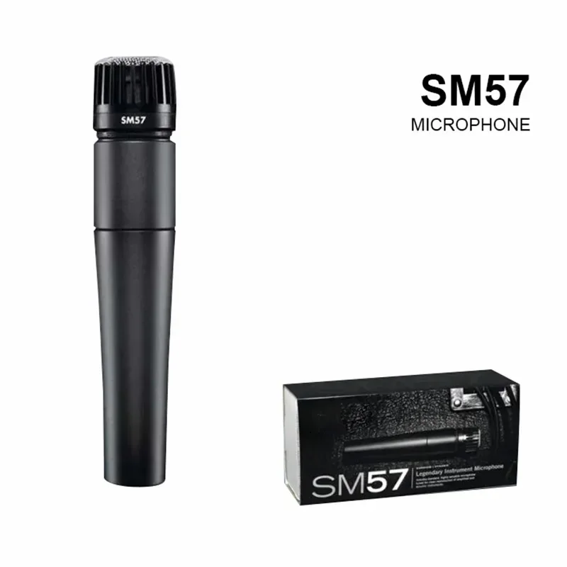 SM57 Dynamic Microphone for Stage Singing Professional Wired Microphone for Shure Karaoke BBOX Recording Vocal Band Performance