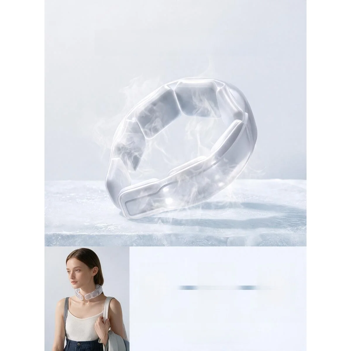 neck-hanging-cooling-circle-summer-heat-relief-temperature-reducing-ice-pad-fan-accessory-comfortable-breathable-material