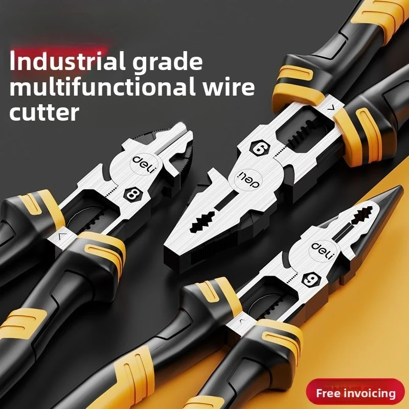 

Электрические кусачки с большим раскрытием лезвий, острые, многофункциональные, для резки, скручивания и захвата металлических проводов, сверхмощный промышленный инструмент