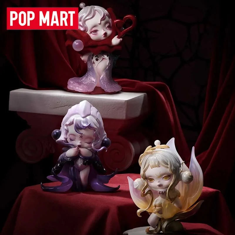 

POP MART SKULLPANDA Petals In Four Acts Series Blind Box Mystery Box Toys Kawaii Ornaments Figurines Home Decor Desktop Model