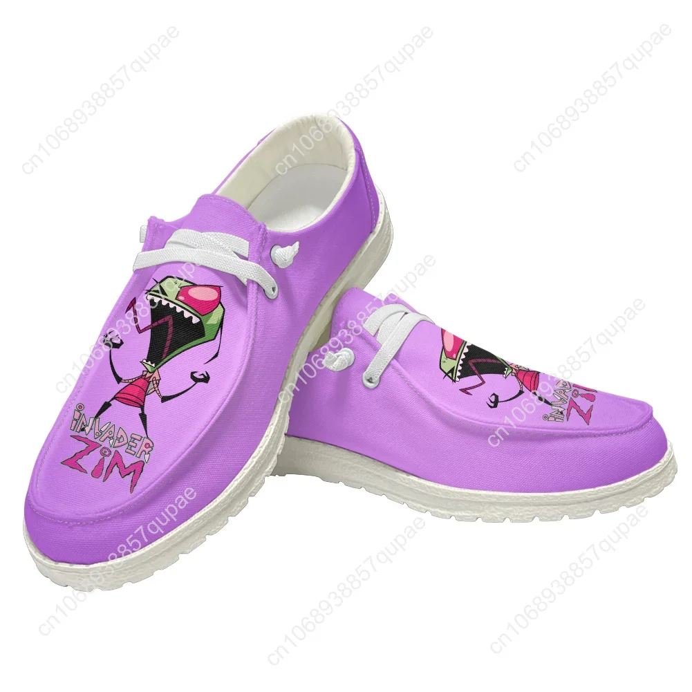 Zim Anime Casual Shoes Men Woman Invader Cartoon Flat Shoe Breathable Indoor Outdoor Lightweight Footwear Couple Custom Made 2