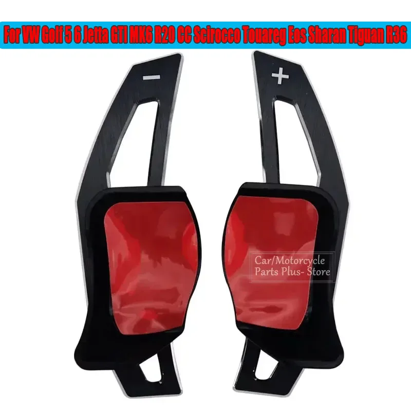 2pcs Steering Wheel Larger Paddle Shifter Extension for VW Beetle Scirocco Touareg Eos Sharan Tiguan R36 Golf 5 6 GTI Polo Jetta