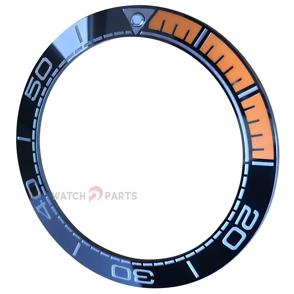 Ceramic Watch Bezel for Omega Seamaster Planet Ocean Chronograph 600M 45.5mm Watch Insert