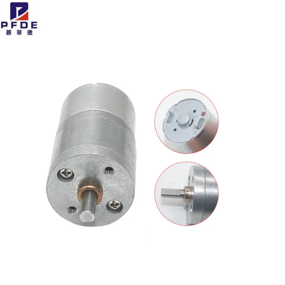 JGA25-310  DC Electric Motor 12RPM to 1360RPM High Torque Power 25mm Diameter Gearbox Motor Micro Geared Motor Mini Gear Motor