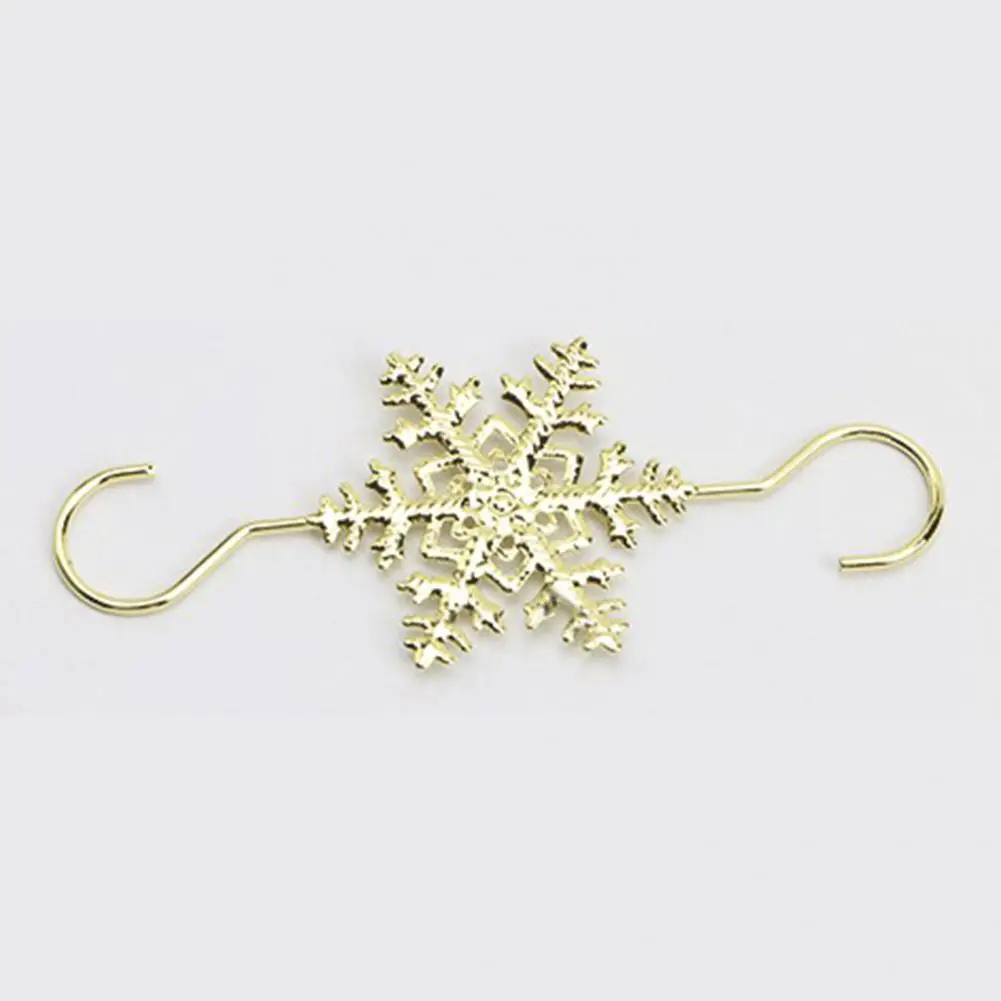 Christmas Tree Decoration Hooks Christmas Snowflake Hook Metal Ornaments Hangers 10 Pack Xmas Tree Swirl for Small for Hanging