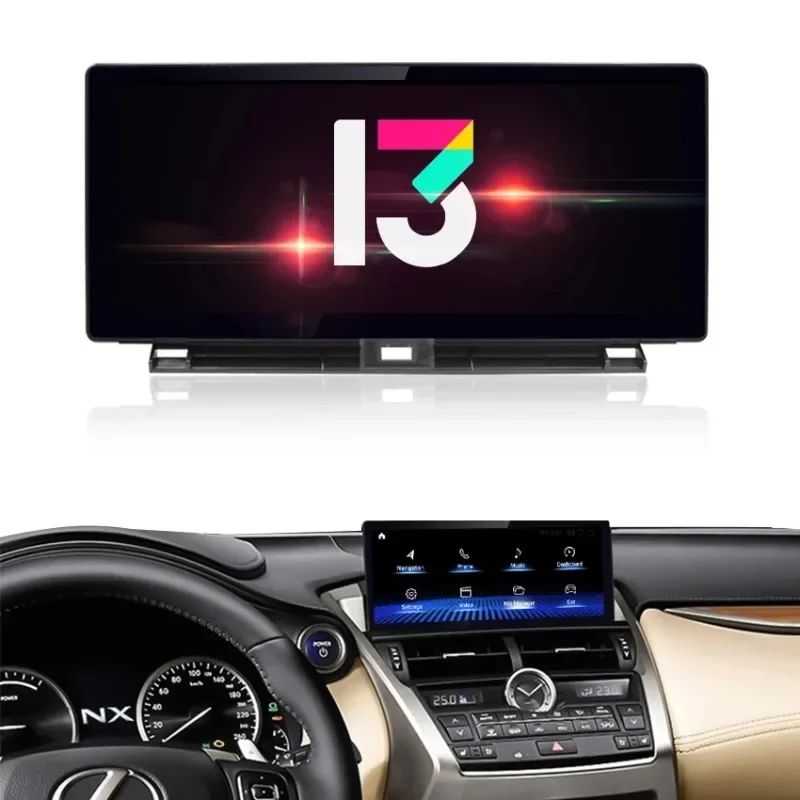 

HD 10,25 ''Android 13 сенсорный экран навигация мультимедийный плеер для Lexus NX NX200 NX200T NX300 NX300H Авторадио 2014-2020