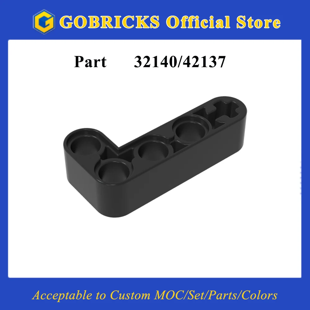 

Gobricks 1 шт. MOC Technic Beam 2x4 L-образные толстые кирпичи, совместимые с моделью 32140 42137, строительные блоки, детали, детские игрушки «сделай сам»
