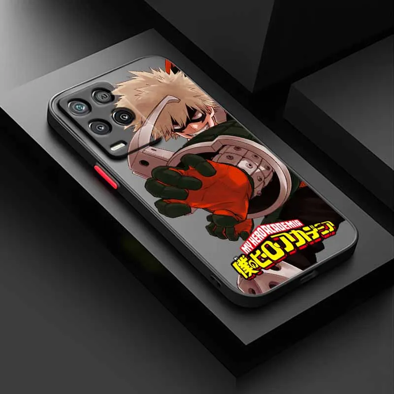 بلدي بطل الأكاديمية ل ممن لهم Realme 15 13 12 11 10 9i 8 7i 7 6 5 برو زائد متجمد شفافة لينة جراب هاتف