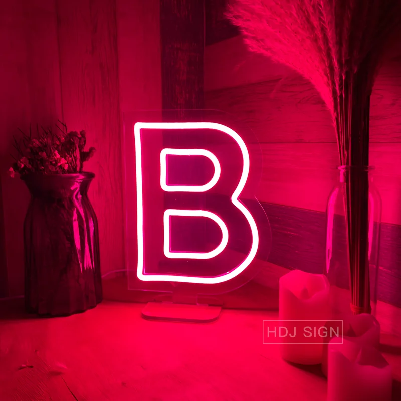 Letter Neon Light Party Wedding Table Lamp LED Neon Sign for Bar Shop Party Decor Colorful Neon Lamp USB or Battery LED Lights