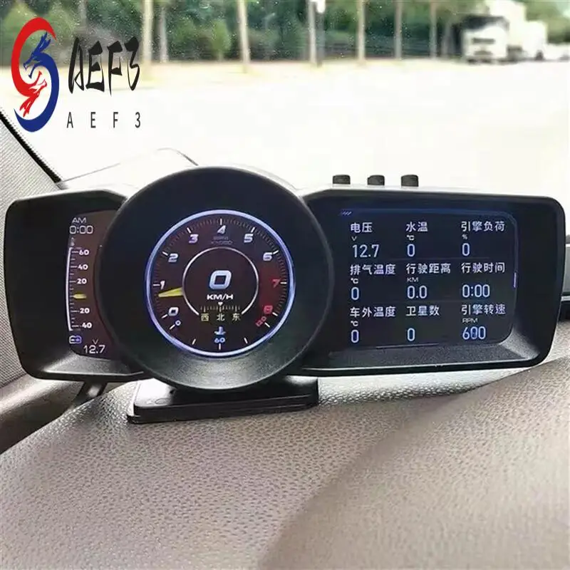 

AEF3-AP-7 HUD Head-Up Display OBD GPS Dual System Driving Computer LCD Computer Speedometer Universal Replacement Spare Parts