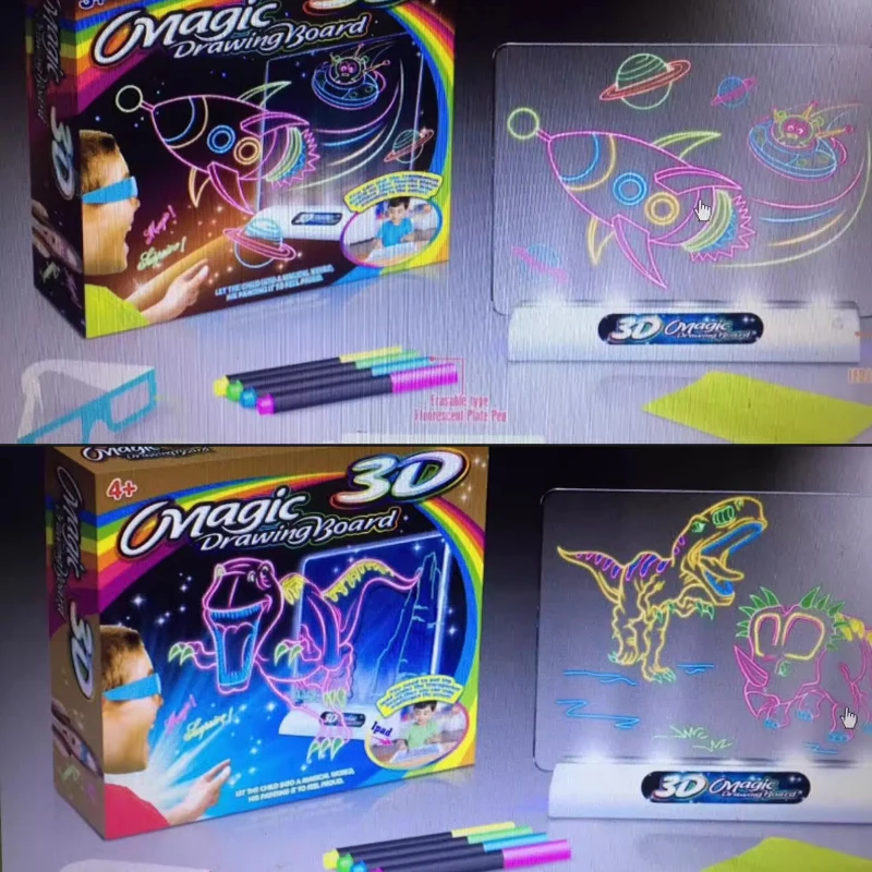 20 Stück/100 Stück Chromadepth 3D-Papierbrillen-Set, Karton-3D-Vollrahmen-Chromadepth-Brillen für Bücher, Zeitschriften und Schulbildung – Detail 5
