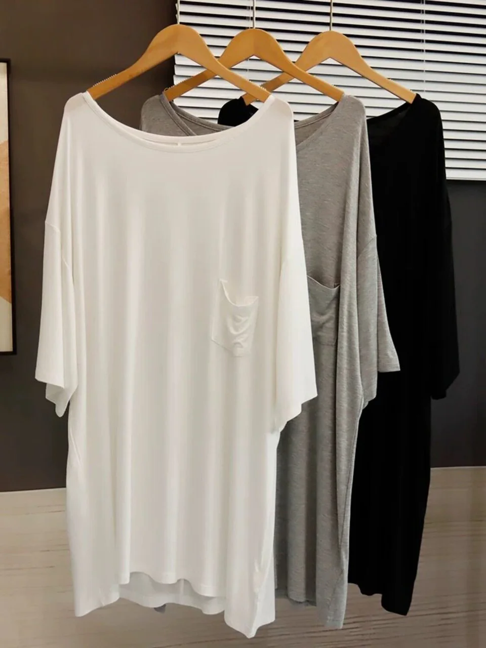 

Women's Modal Sleepwear Summer Loose Half Sleeve T-shirt plus Size Home Clothes 2026 New Style Thin Nightgown Casual Comfortable