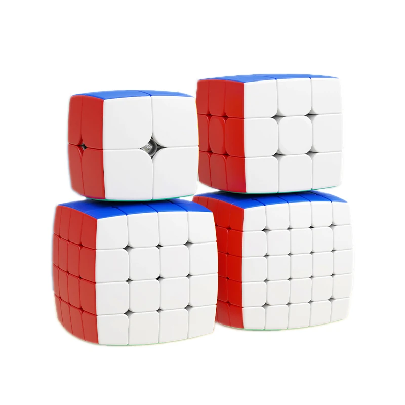 Sengso Giocattoli di vendita caldi Pane Serie colorata Cubo magico senza adesivi per bambini Puzzle educativi Giocattolo agitarsi per bambini di alta qualità